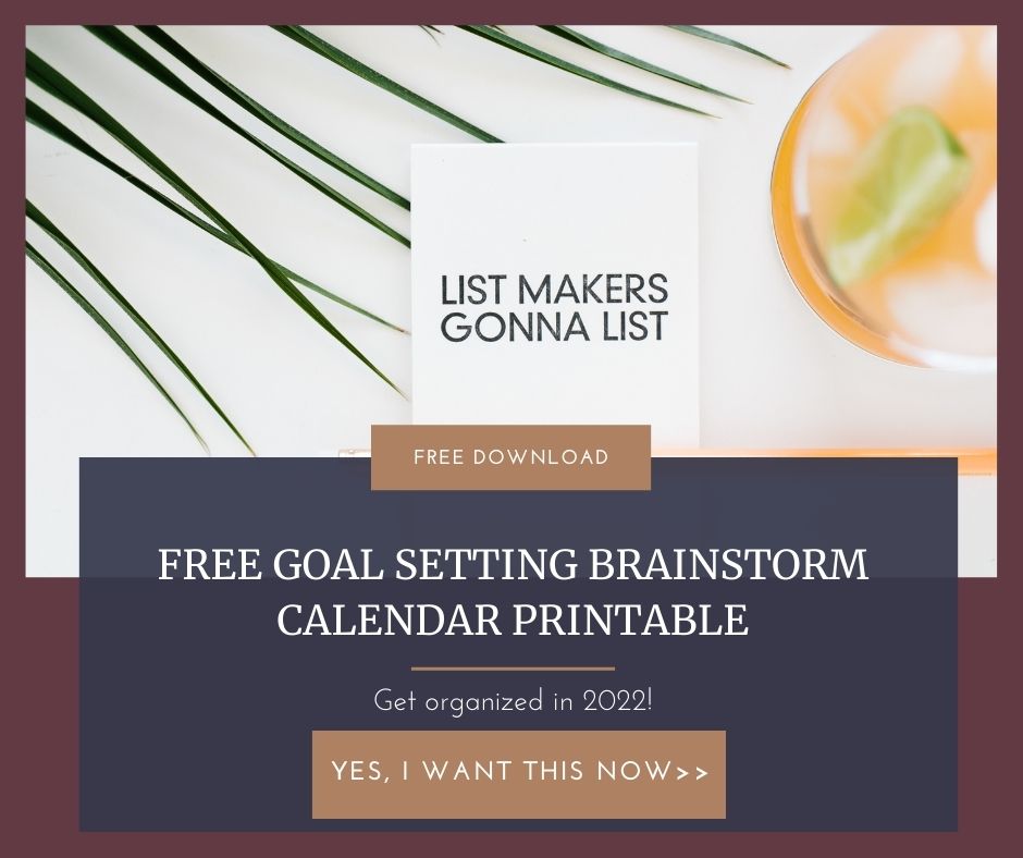 Goal planning and printable