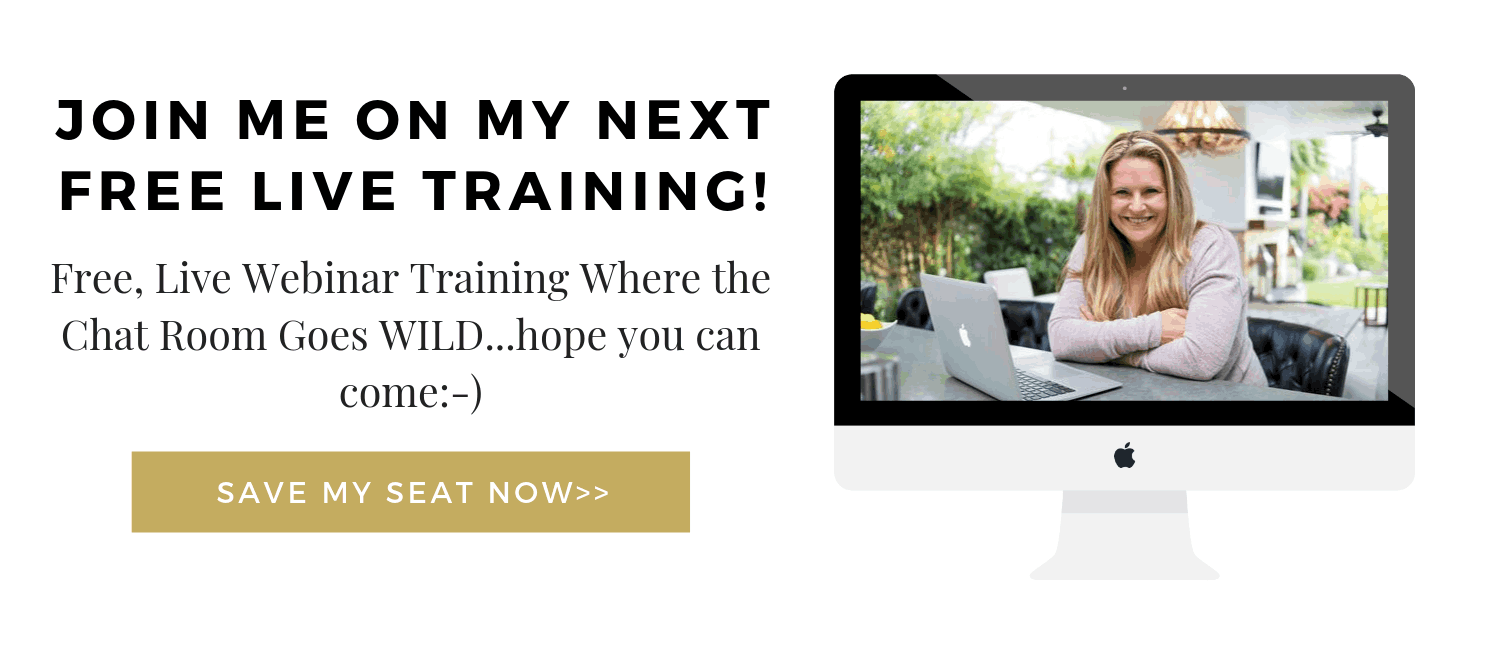 Picture of text "Join me on my next Free Live Training. Free Live Webinar Training Where the Chat Room Goes WILD...hope you can come."
