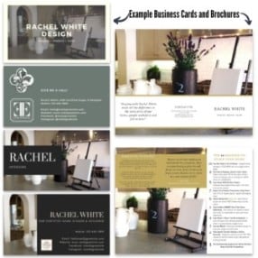 Example Business Cards and Brochures - Home Staging Resource